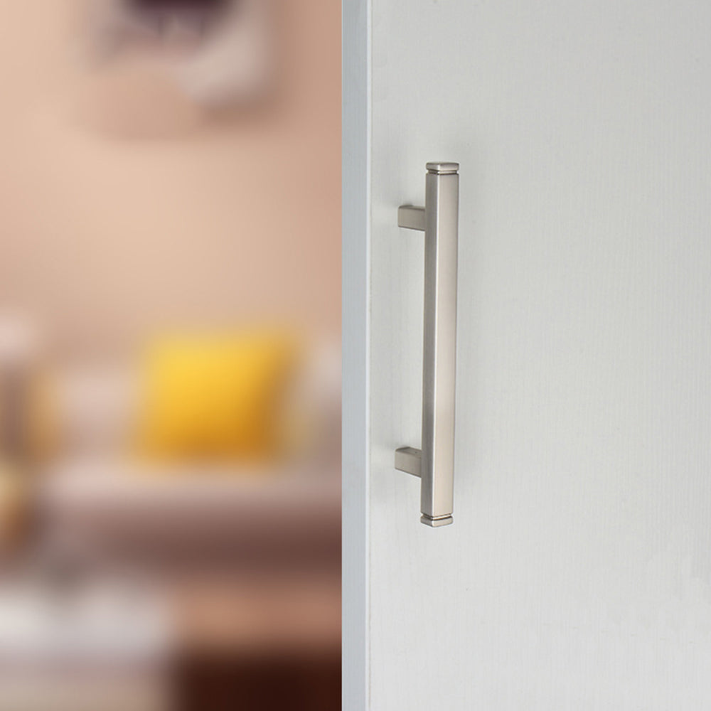 Modern Brushed Square T-Bar Cupboard Handles