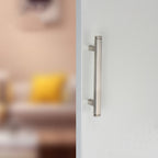 Modern Brushed Square T-Bar Cupboard Handles