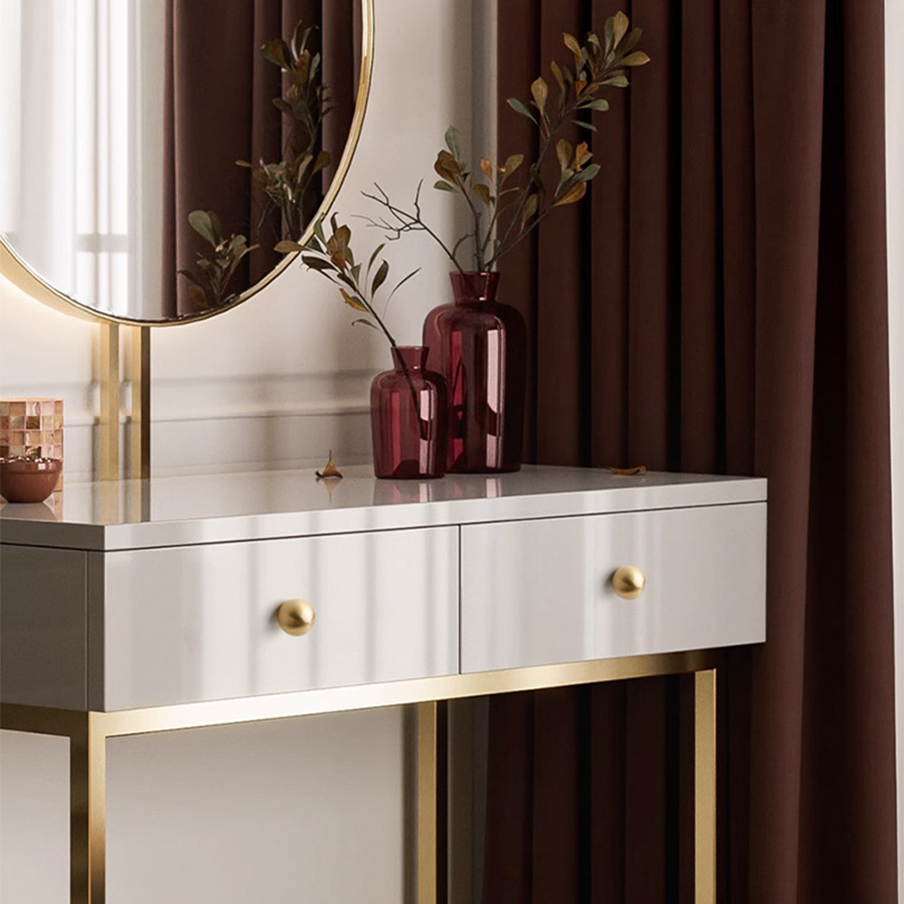Modern Champagne Gold Brass Ball Cupboard Knobs
