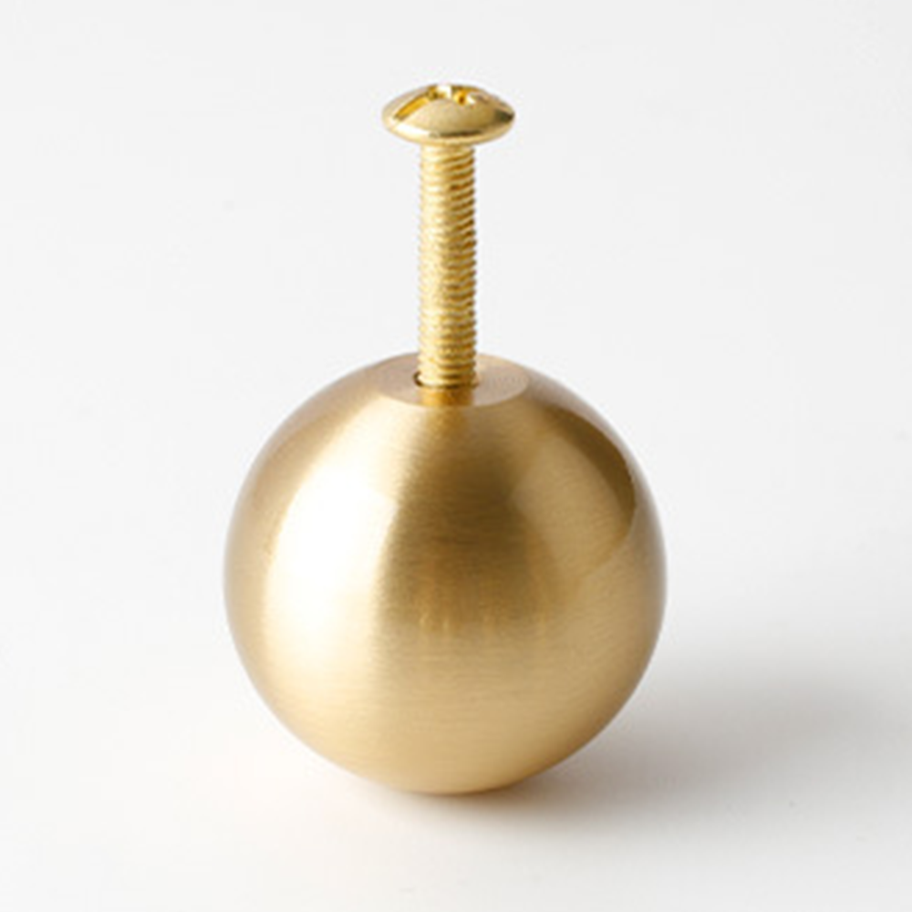 Modern Champagne Gold Brass Ball Cupboard Knobs