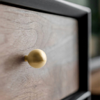 Modern Champagne Gold Brass Ball Cupboard Knobs