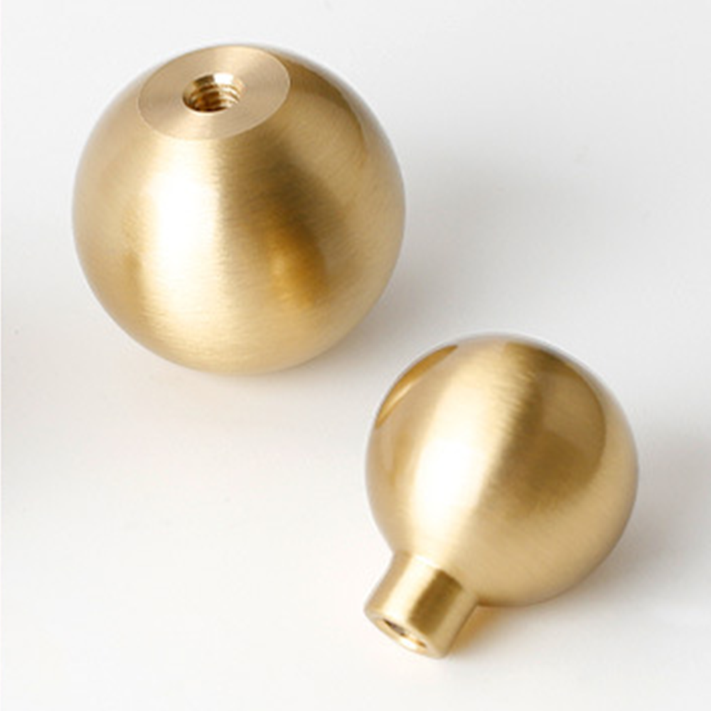 Modern Champagne Gold Brass Ball Cupboard Knobs