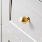 Modern Champagne Gold Brass Ball Cupboard Knobs