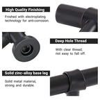 Modern Collared Black T-Bar Kitchen Cupboard Handles & Knobs
