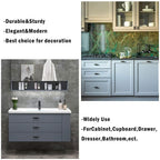 Modern Collared Black T-Bar Kitchen Cupboard Handles & Knobs