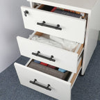 Modern Collared Black T-Bar Kitchen Cupboard Handles & Knobs