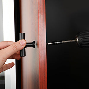 Modern Collared Black T-Bar Kitchen Cupboard Handles & Knobs