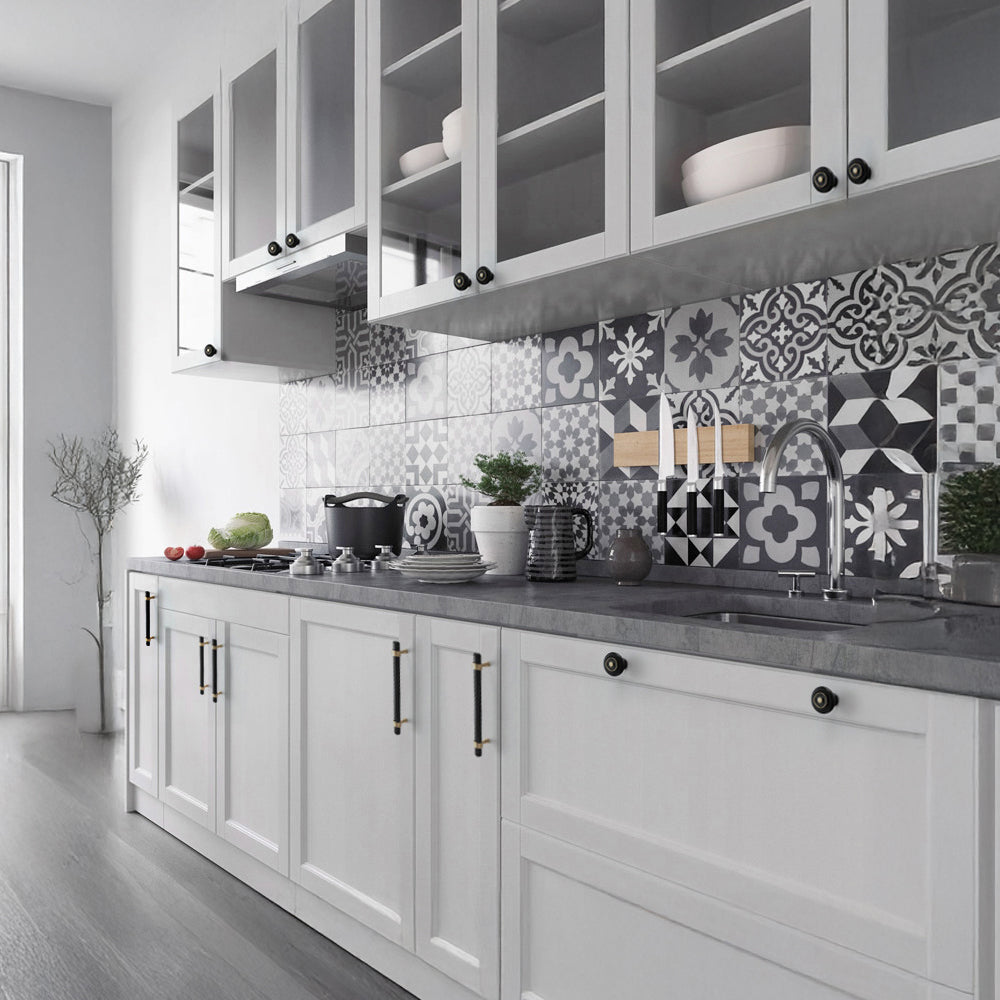 Modern Collared Brass T-Bar Kitchen Handles and Knobs