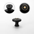Modern Collared Brass T-Bar Kitchen Handles and Knobs