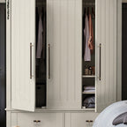 Modern Collared Brass T-Bar Kitchen Handles and Knobs