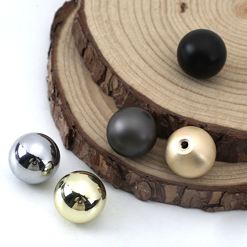 Modern Collared D Wardrobe Handles & Ball Knobs