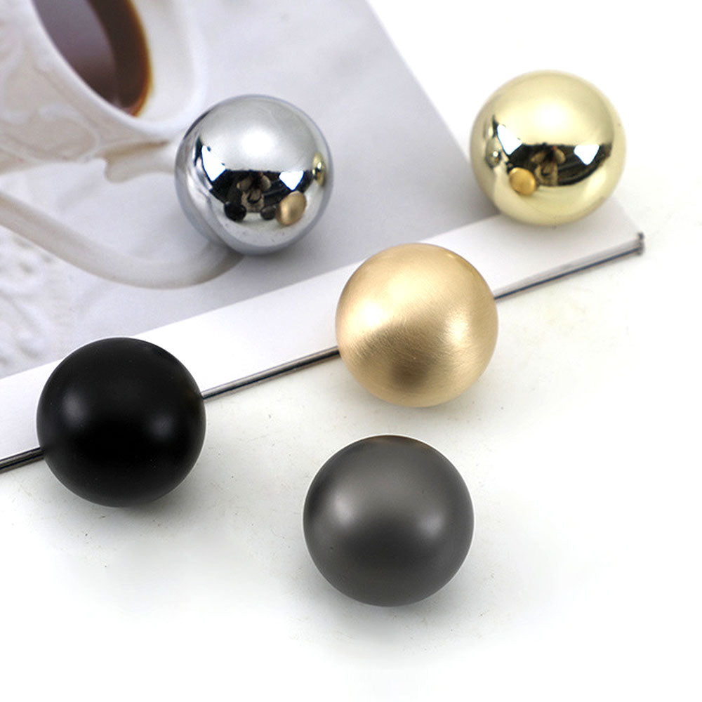 Modern Collared D Wardrobe Handles & Ball Knobs