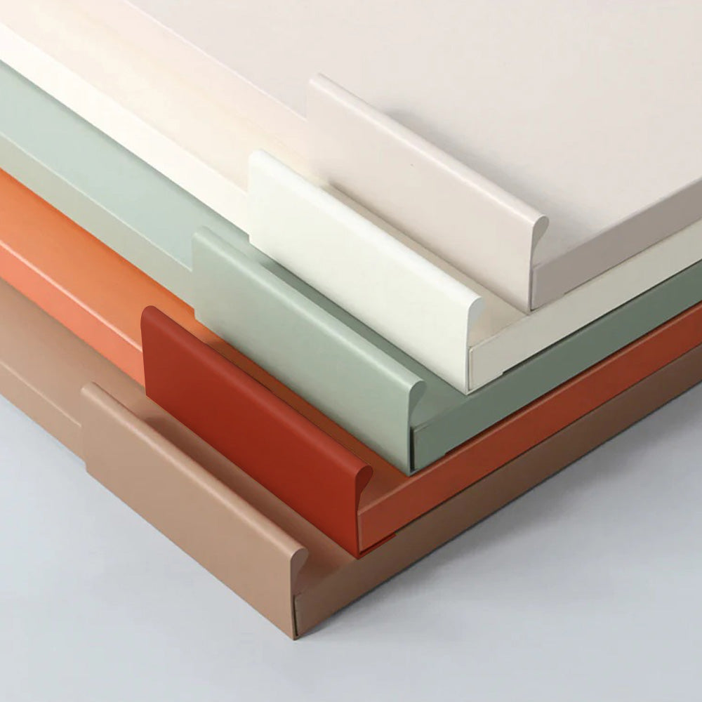 Modern Colourful Curved-Lip Edge Pull Handles