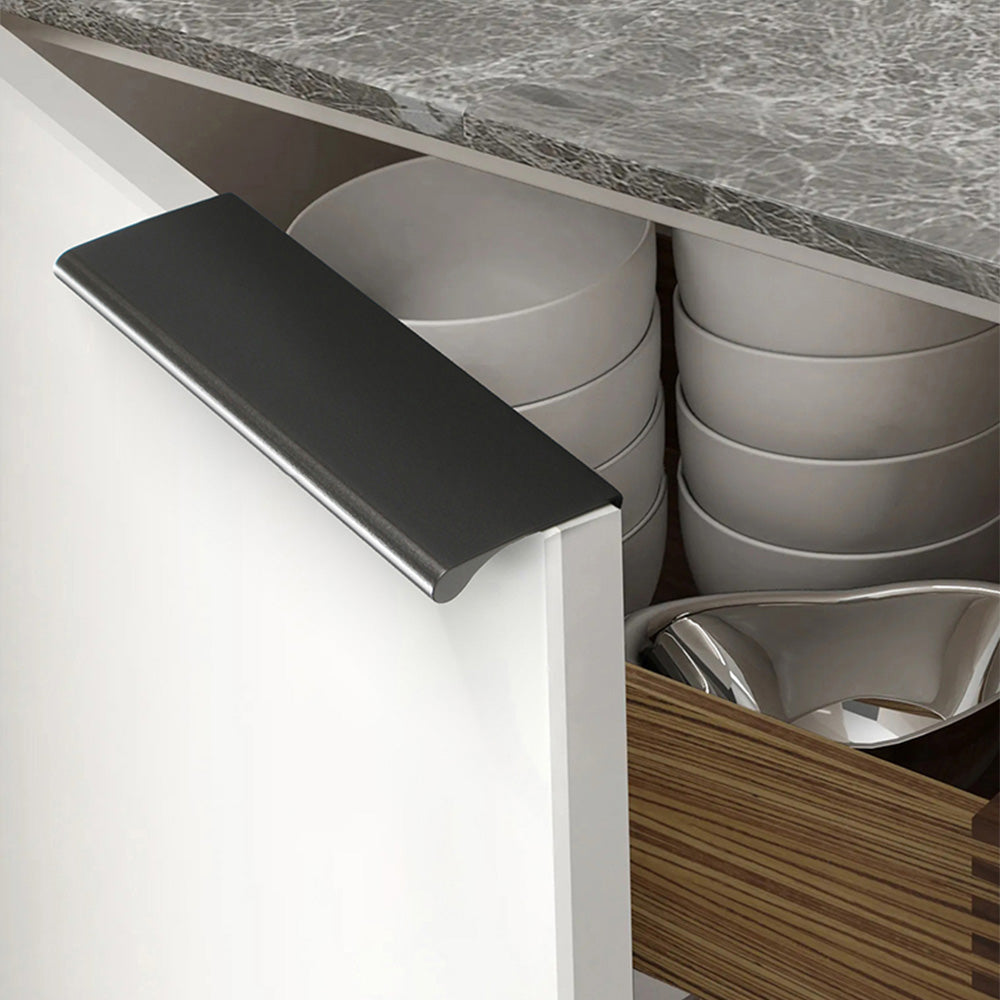 Modern Colourful Curved-Lip Edge Pull Handles