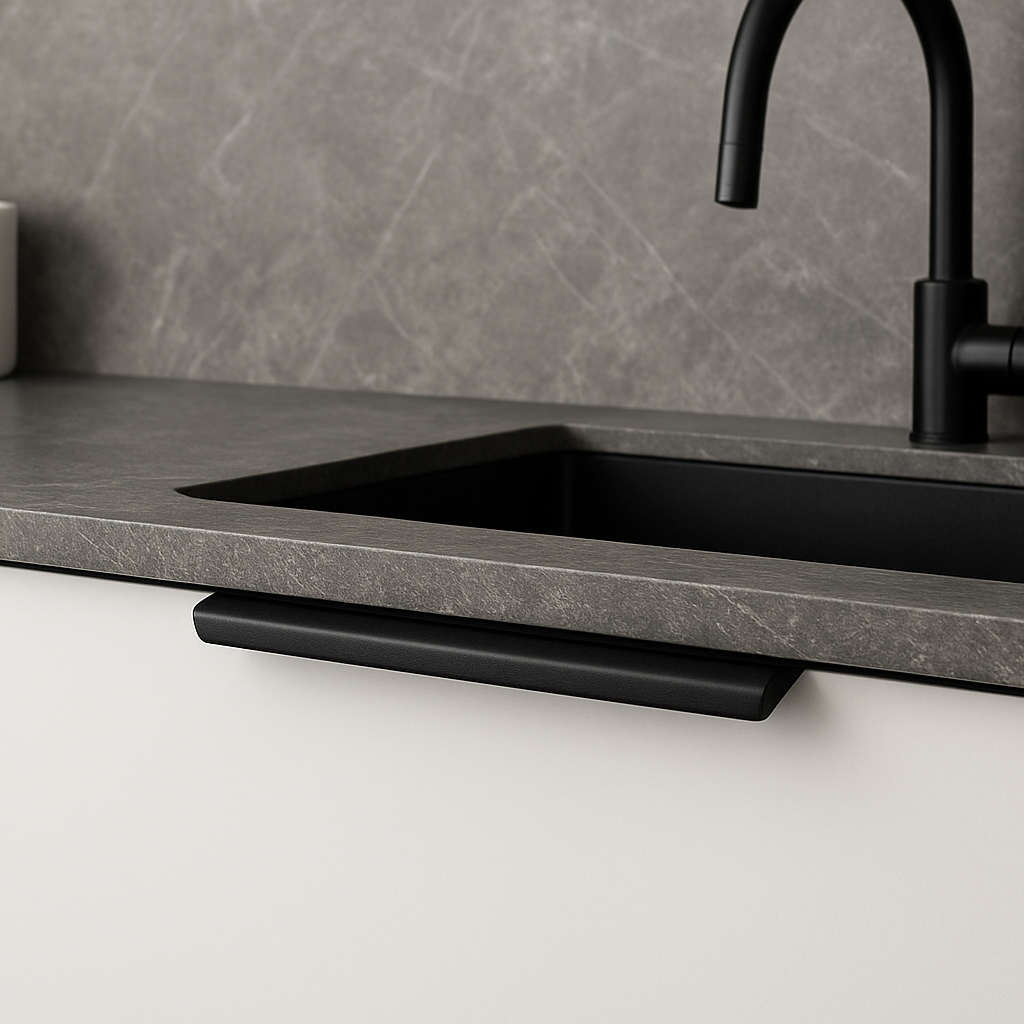 Modern Colourful Curved-Lip Edge Pull Handles