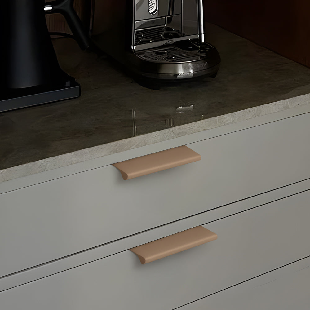 Modern Colourful Curved-Lip Edge Pull Handles