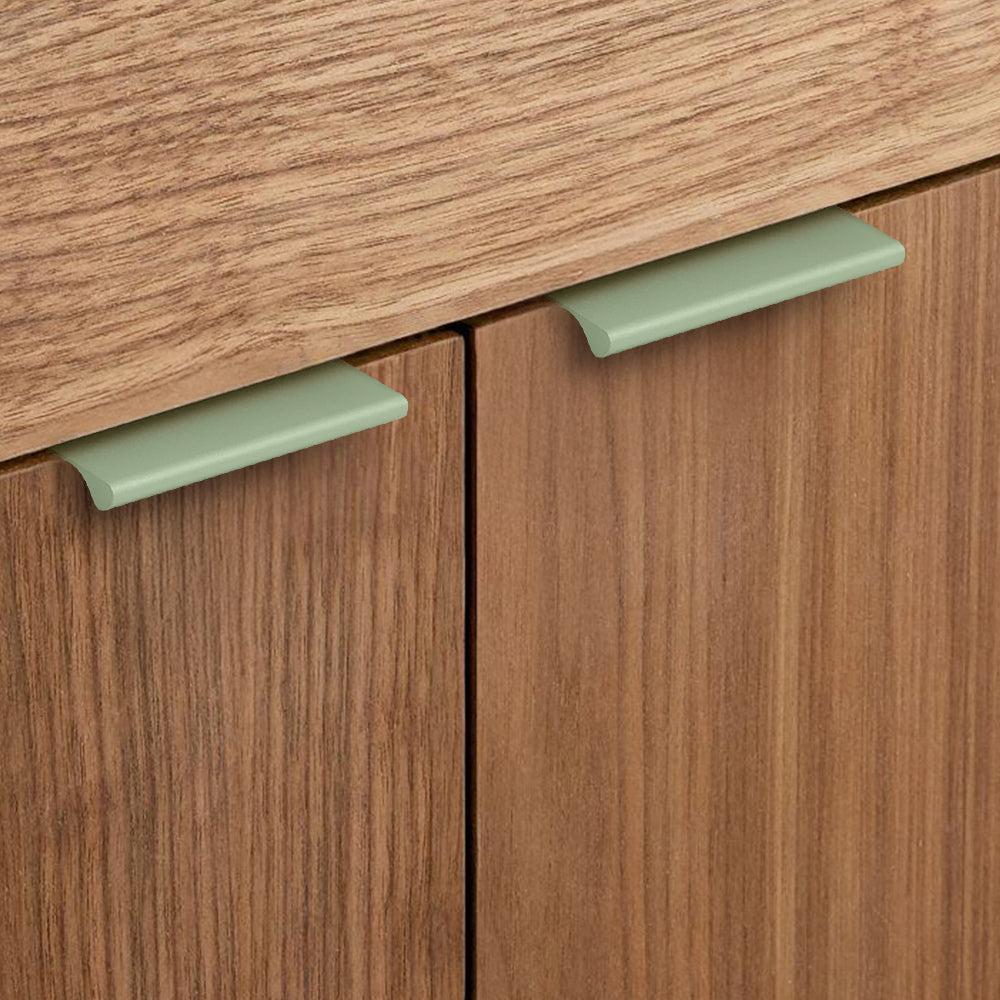 Modern Colourful Curved-Lip Edge Pull Handles