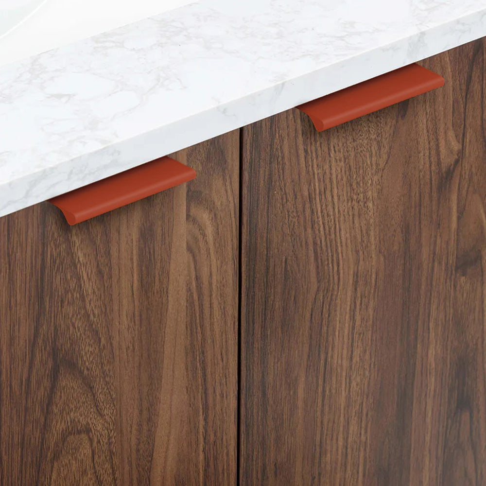 Modern Colourful Curved-Lip Edge Pull Handles