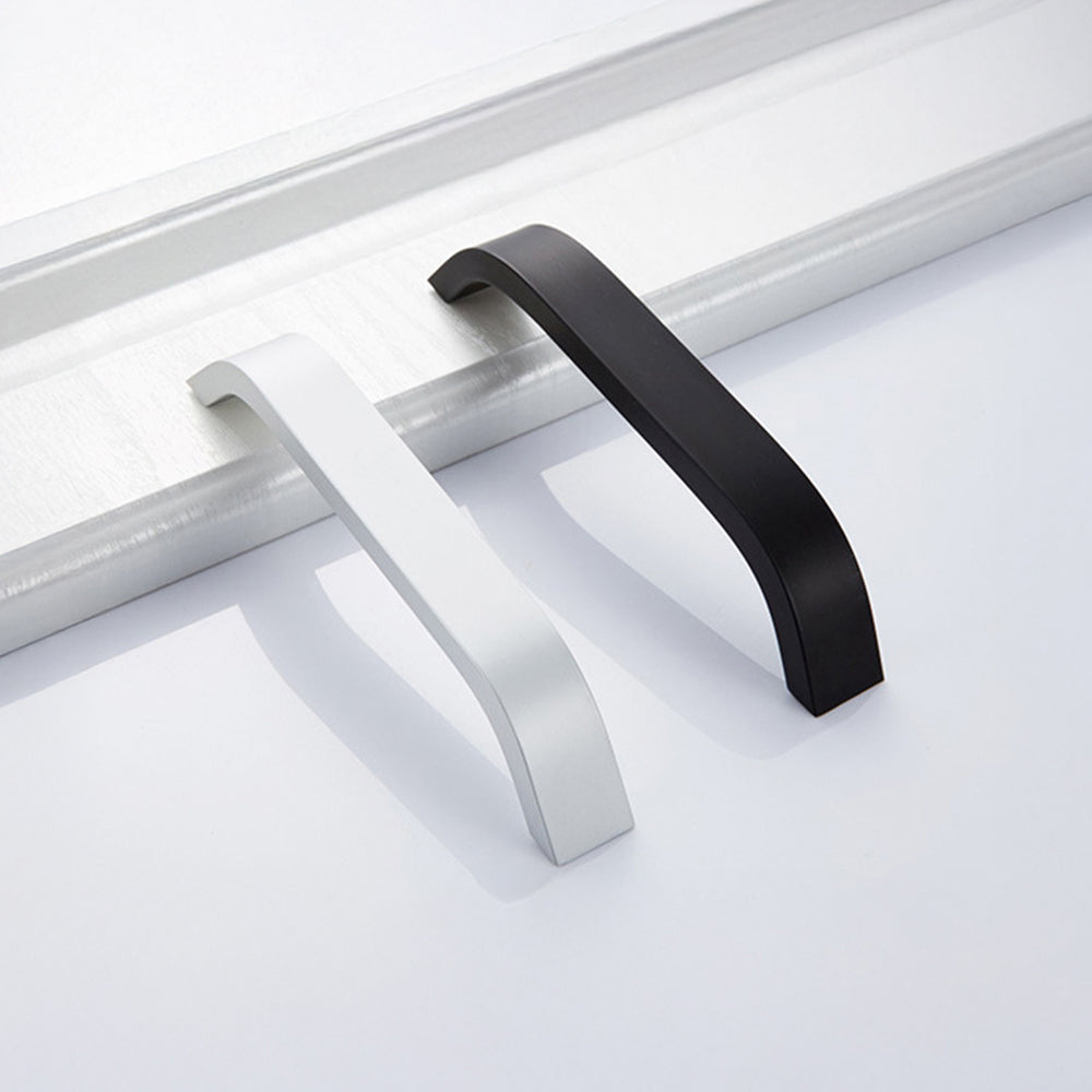 Modern Curved Aluminium Cupboard Handles