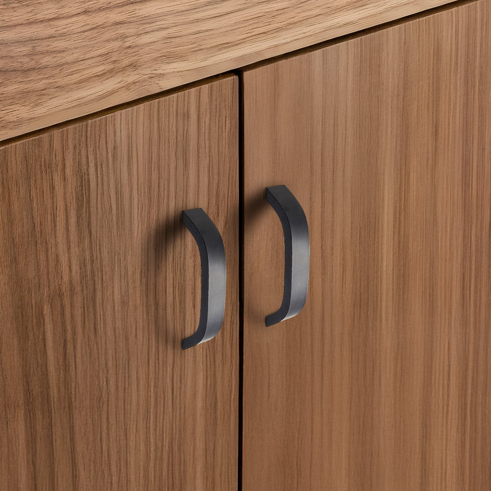 Modern Curved Aluminium Cupboard Handles