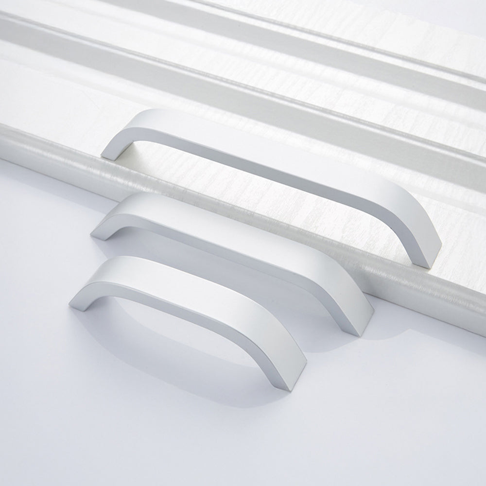 Modern Curved Aluminium Cupboard Handles