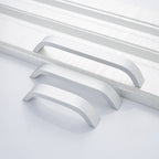 Modern Curved Aluminium Cupboard Handles
