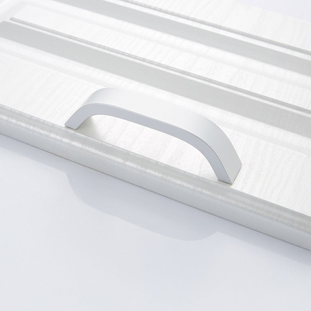 Modern Curved Aluminium Cupboard Handles