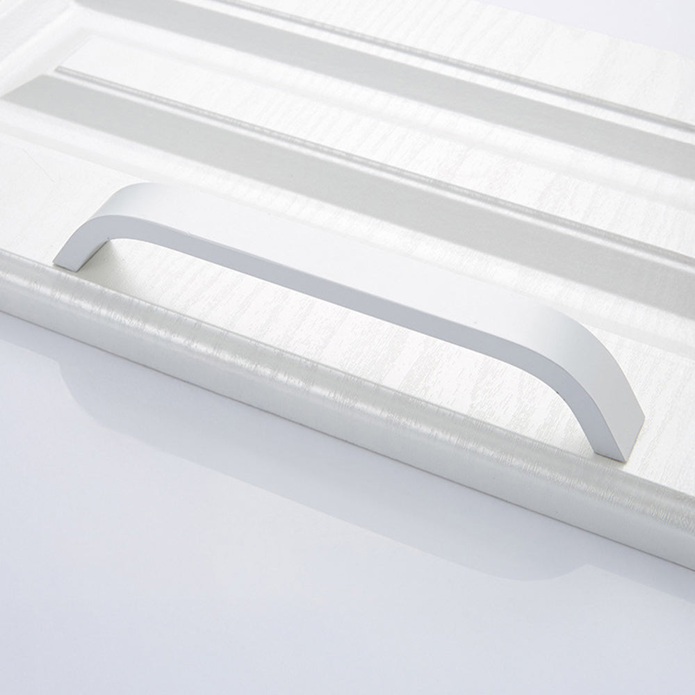 Modern Curved Aluminium Cupboard Handles