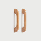 Modern Curved Arch Solid Wood Cupboard Handles & Knobs