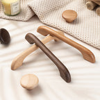 Modern Curved Arch Solid Wood Cupboard Handles & Knobs