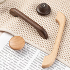 Modern Curved Arch Solid Wood Cupboard Handles & Knobs