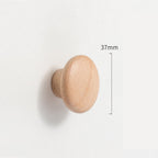 Modern Curved Arch Solid Wood Cupboard Handles & Knobs