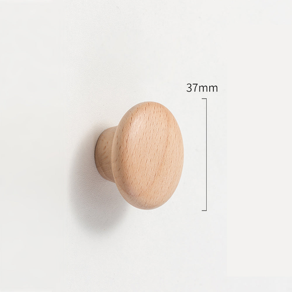 Modern Curved Arch Solid Wood Cupboard Handles & Knobs