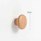 Modern Curved Arch Solid Wood Cupboard Handles & Knobs