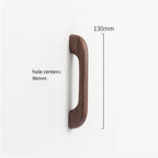 Modern Curved Arch Solid Wood Cupboard Handles & Knobs