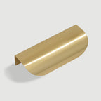 Modern Curved Brass Finger Pull Handles