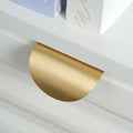 Modern Curved Brass Finger Pull Handles