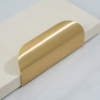 Modern Curved Brass Finger Pull Handles