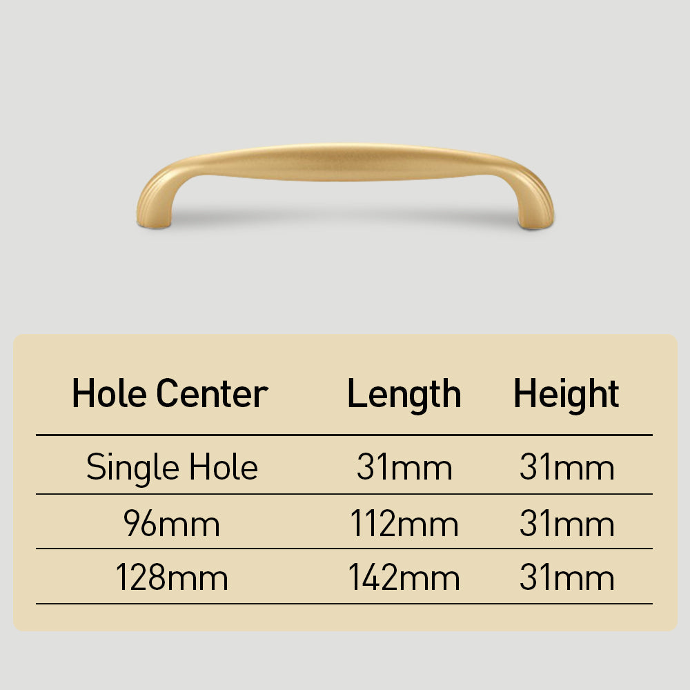 Modern Curved Cupboard Handles and Knobs