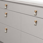 Modern Curved Leather Strap Drawer Handles and Knobs
