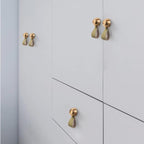 Modern Curved Leather Strap Drawer Handles and Knobs