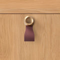 Modern Curved Leather Strap Drawer Handles and Knobs