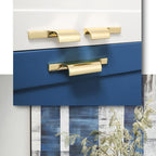 Modern Curved Lip Pull Wardrobe Handles