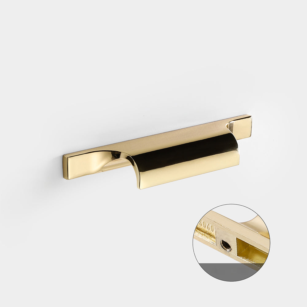 Modern Curved Lip Pull Wardrobe Handles