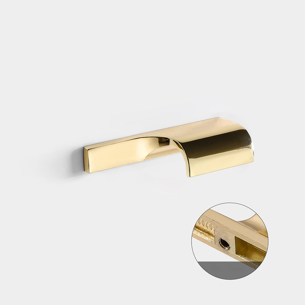 Modern Curved Lip Pull Wardrobe Handles