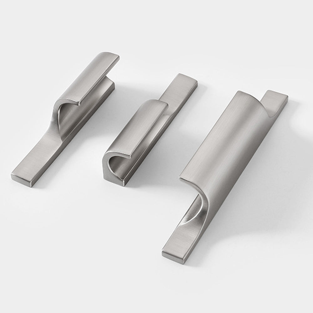 Modern Curved Lip Pull Wardrobe Handles