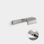 Modern Curved Lip Pull Wardrobe Handles