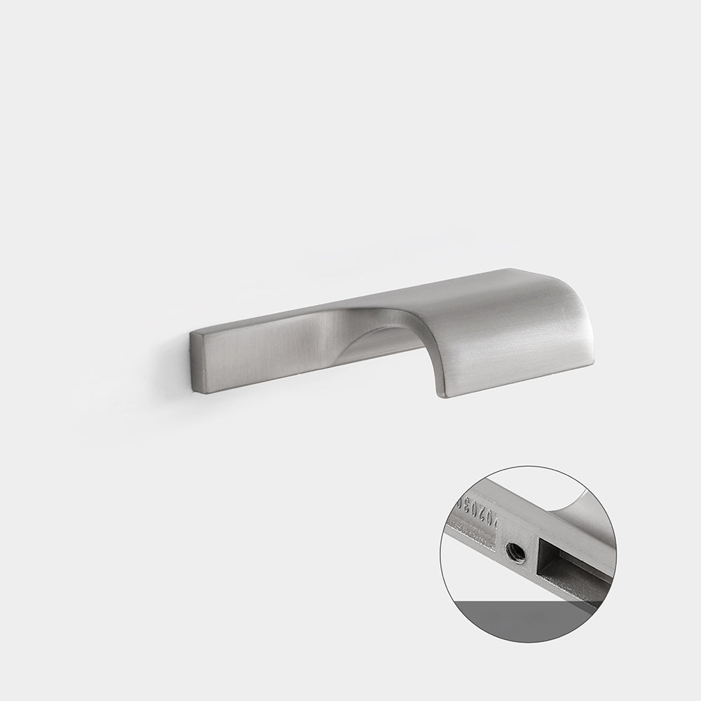 Modern Curved Lip Pull Wardrobe Handles