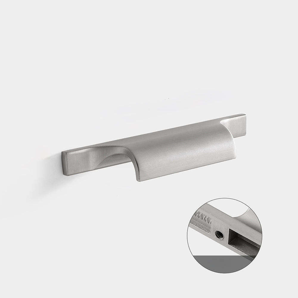 Modern Curved Lip Pull Wardrobe Handles