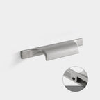 Modern Curved Lip Pull Wardrobe Handles